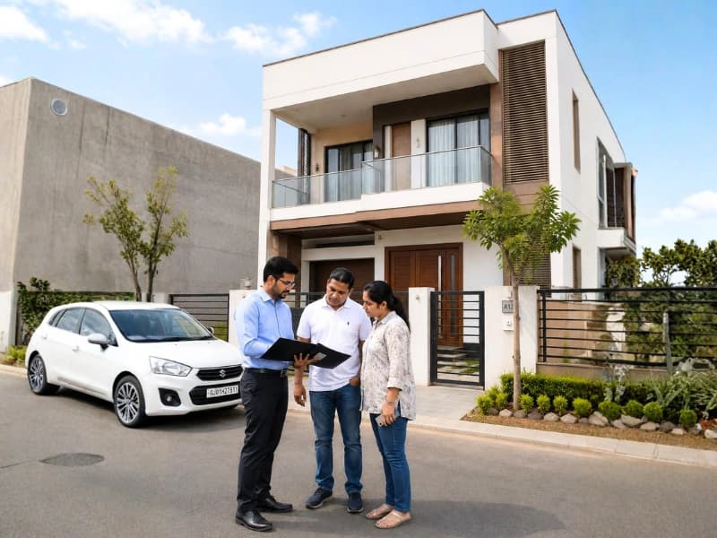 Contemporary villa suitable for rental planning in Dholera