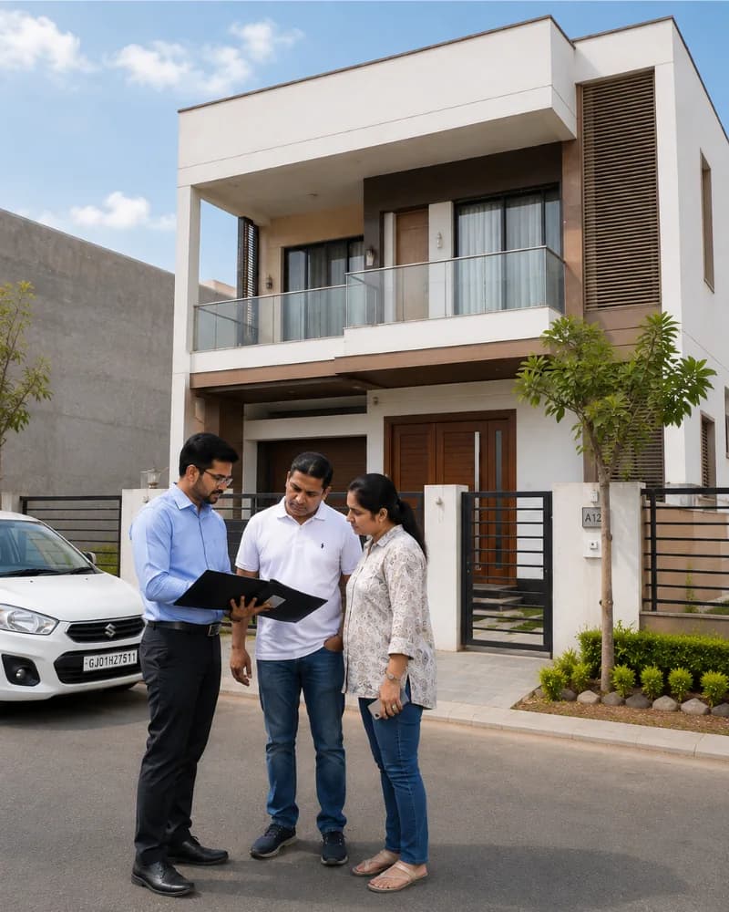 Contemporary villa suitable for rental planning in Dholera