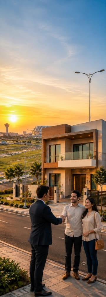 Plotted residential land and planned development in Dholera