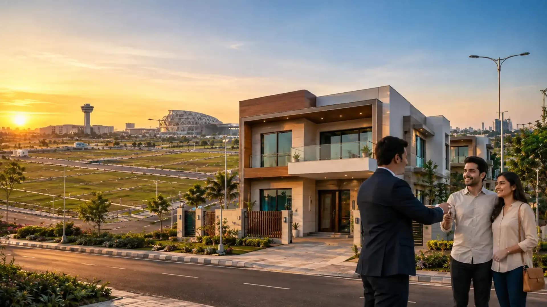 Plotted residential land and planned development in Dholera